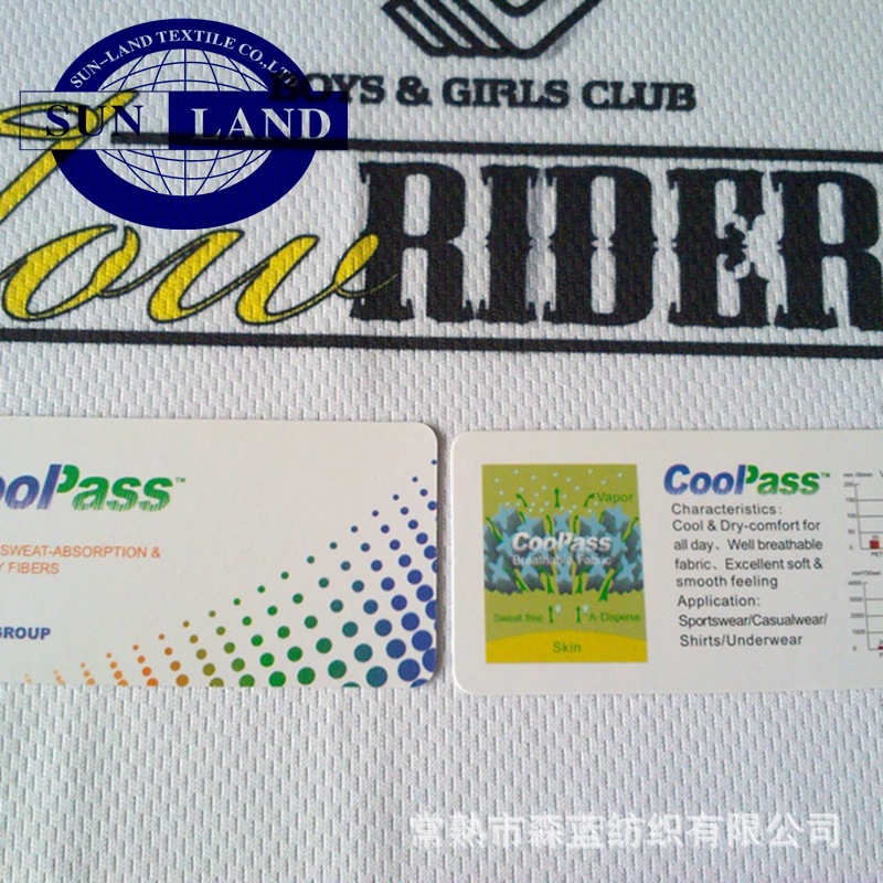 FC001 coolpass印花速干鸟眼
