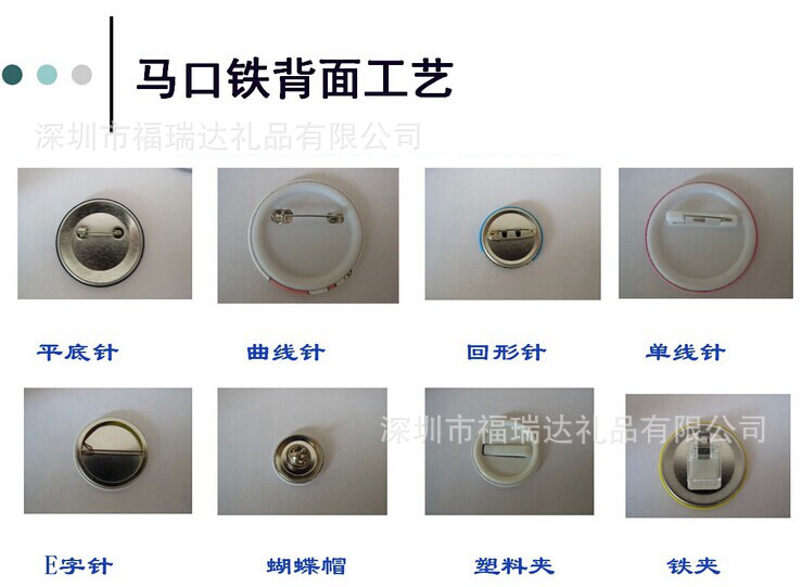 马口铁胸章背面