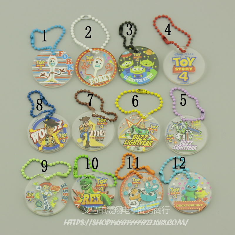 玩具总动员透明圆牌1688