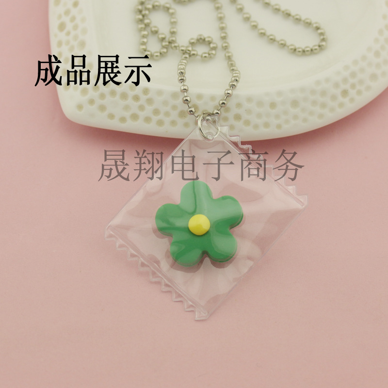 透明袋装软陶花成品展示