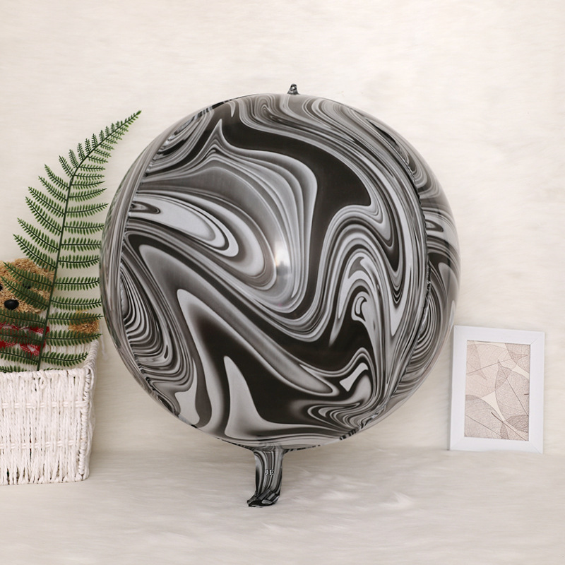 主图22寸4D黑白玛瑙球2