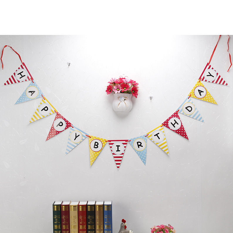 韩版生日字母挂旗