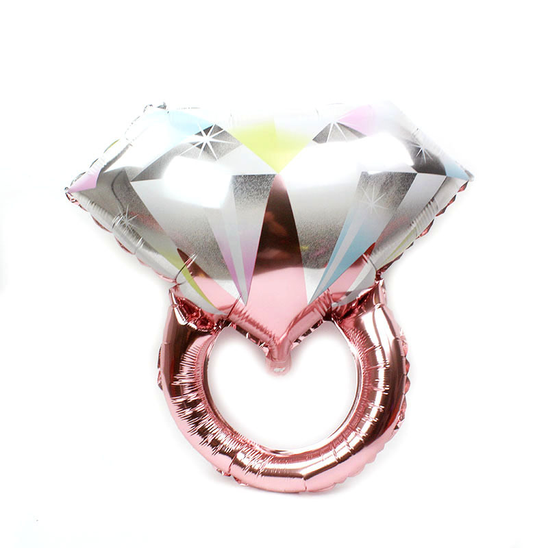 大号彩色钻戒玫瑰金