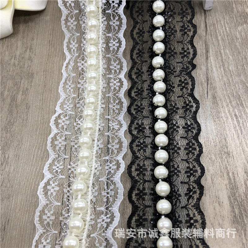 蕾丝钉珠