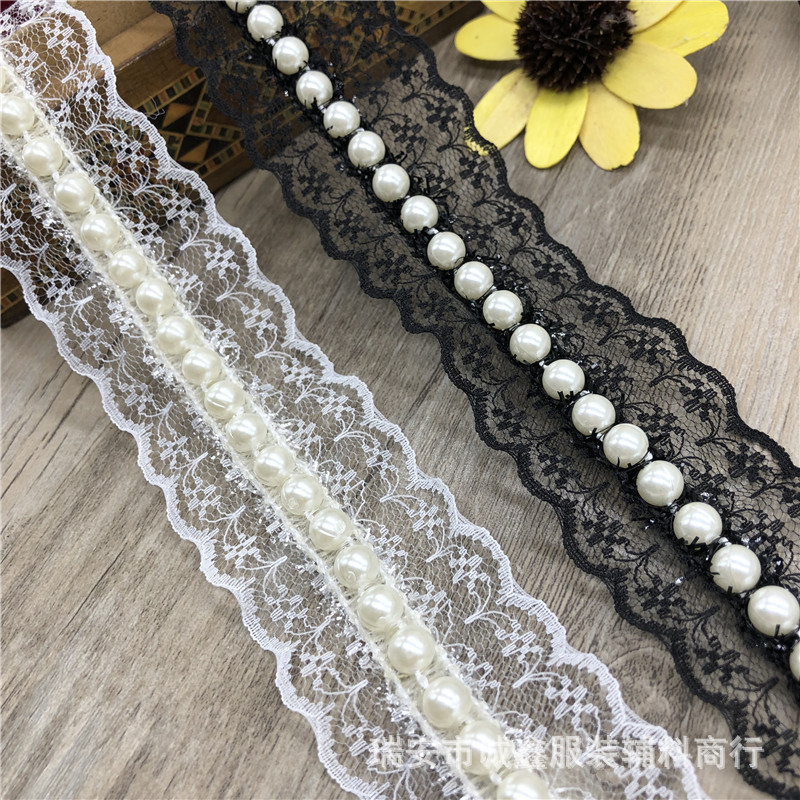 蕾丝钉珠