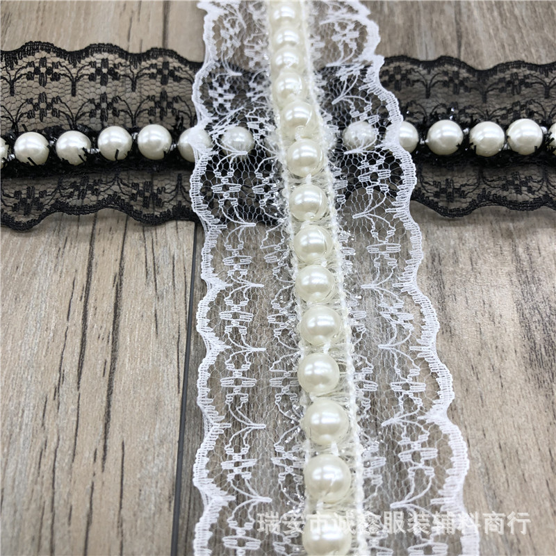 蕾丝钉珠